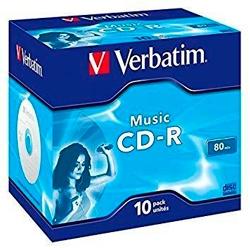 [9928291] VERBATIM - CD-R, 80MIN, 16X, 10 PACK JEWEL CASE (Incluye Canon LPI de 0,8 €) (Ref.43365)
