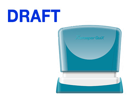 [2152189] X'STAMPER QUIX - SELLO PERSONALIZABLE COLOR AZUL MEDIDAS 11X40 MM Q-10 (Ref.QPTL-Q1140RU Q10 AZ)