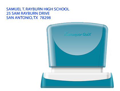 [2152192] X'STAMPER QUIX - SELLO PERSONALIZABLE COLOR AZUL MEDIDAS 14X60 MM Q-14 (Ref.QPTL-Q1460RE Q14 AZ)