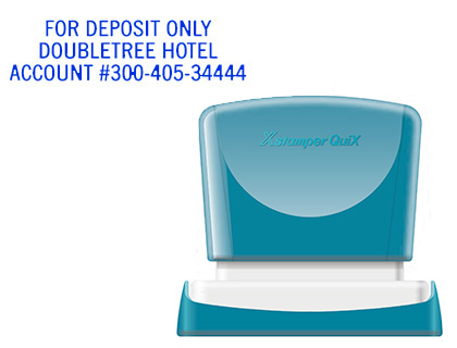 [2152190] X'STAMPER QUIX - SELLO PERSONALIZABLE COLOR AZUL MEDIDAS 16X48 MM Q-11 (Ref.QPTL-Q1648RU Q11 AZ)