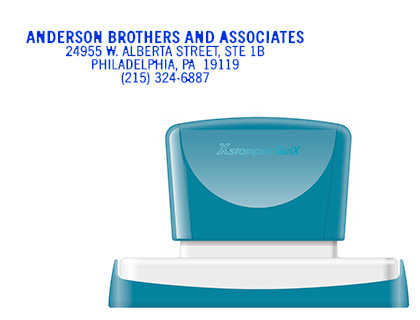 [2152197] X'STAMPER QUIX - SELLO PERSONALIZABLE COLOR AZUL MEDIDAS 16X83 MM Q-26 (Ref.QPTL-Q1683RU Q26 AZ)