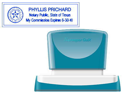 [2152193] X'STAMPER QUIX - SELLO PERSONALIZABLE COLOR AZUL MEDIDAS 22X69 MM Q-18 (Ref.QPTL-Q2269RU Q18 AZ)
