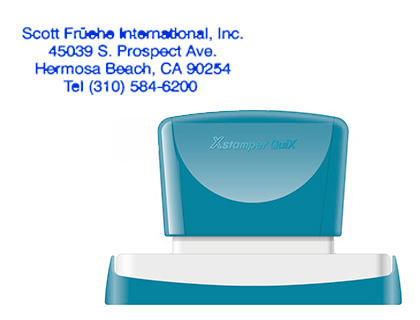 [2152196] X'STAMPER QUIX - SELLO PERSONALIZABLE COLOR AZUL MEDIDAS 28X78 MM Q-24 (Ref.QPTL-Q2878RU Q24 AZ)