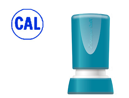 [2152198] X'STAMPER QUIX - SELLO PERSONALIZABLE COLOR AZUL REDONDO DIAMETRO 14 MM Q-32 (Ref.QPTL-QE14RU Q32 AZ)