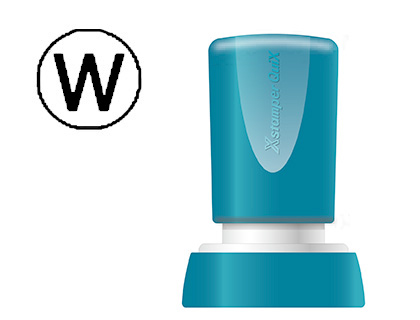 [2152185] X'STAMPER QUIX - SELLO PERSONALIZABLE COLOR NEGRO REDONDO DIAMETRO 20 MM Q-34 (Ref.QPTL-QE20RU Q34 NE)