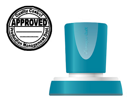 [2152186] X'STAMPER QUIX - SELLO PERSONALIZABLE COLOR NEGRO REDONDO DIAMETRO 38 MM Q-53 (Ref.QPTL-QE38RU Q53 NE)