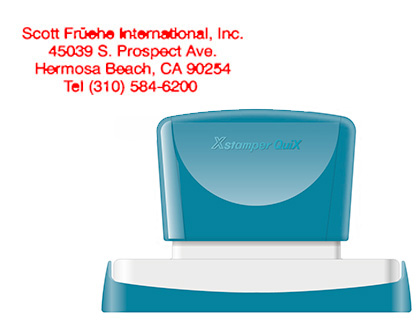 [2152210] X'STAMPER QUIX - SELLO PERSONALIZABLE COLOR ROJO MEDIDAS 28X78 MM Q-24 (Ref.QPTL-Q2878RU Q24 RO)