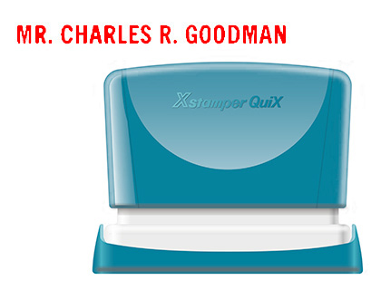 [2152201] X'STAMPER QUIX - SELLO PERSONALIZABLE COLOR ROJO MEDIDAS 4X60 MM Q-05 (Ref.QPTL-Q0460RU Q05 RO)