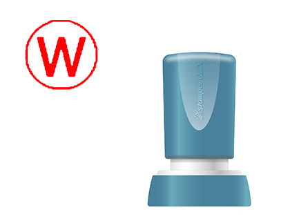 [2152213] X'STAMPER QUIX - SELLO PERSONALIZABLE COLOR ROJO REDONDO DIAMETRO 20 MM Q-34 (Ref.QPTL-QE20RU Q34 RO)