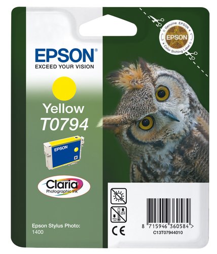 [9057646] EPSON - Cartuchos ORIGINALES Inyección De Tinta T0794 Amarillo (Ref.C13T07944010)