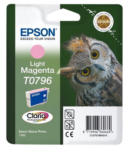 [9057648] EPSON - Cartuchos ORIGINALES Inyección De Tinta T0796 Magenta Claro (Ref.C13T07964010)