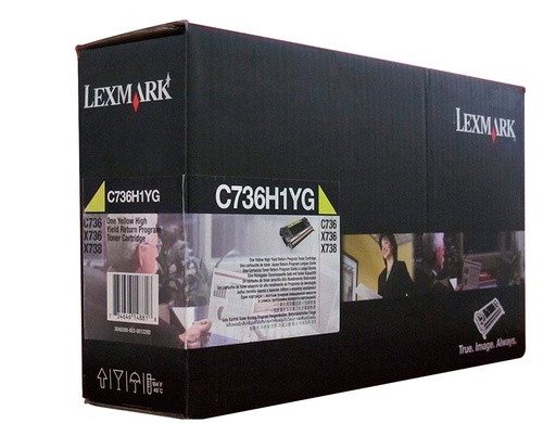 [1215469] LEXMARK - Toner Laser ORIGINALES Amarillo (Ref.C736H1YG)