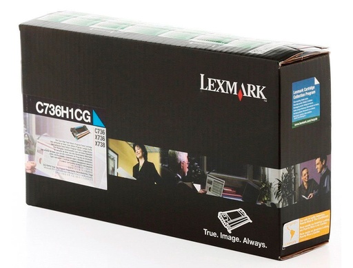 [1215413] LEXMARK - Toner Laser ORIGINALES Cyan (Ref.C736H1CG)