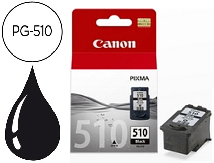 [9046003] CANON - Cartuchos ORIGINALES Inyección De Tinta PG-510 NEGRO (Ref.2970B001)