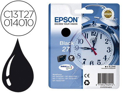 [9090752] EPSON - Cartuchos ORIGINALES Inyección De Tinta INY NG 350 PÁGS 27 (Ref.C13T27014012)