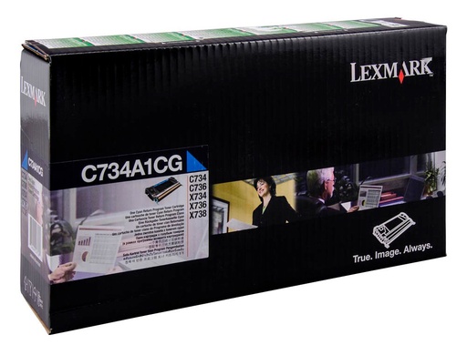 [1400255] LEXMARK - Toner Laser ORIGINALES Cyan (Ref.C734A1CG)