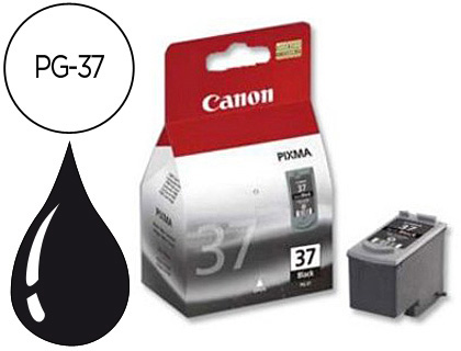 [9037856] CANON - Cartuchos ORIGINALES Inyección De Tinta PG-37 Negro (Ref.2145B001)