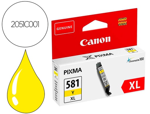 [9162399] CANON - Ink-jet pixma cli-581xl amarillo (Ref. 2051C001)