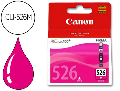 [9053709] CANON - Cartuchos ORIGINALES Inyección De Tinta CLI-526M MAGENTA (Ref.4542B001)