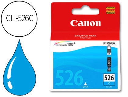 [9053708] CANON - Cartuchos ORIGINALES Inyección De Tinta CLI-526C CYAN (Ref.4541B001)