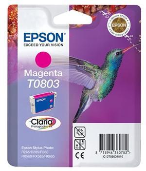 [9038189] EPSON - Cartuchos ORIGINALES Inyección De Tinta T0803 Magenta Blister (Ref.C13T08034011)