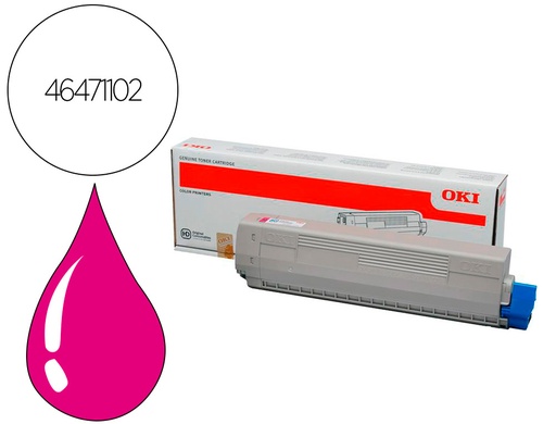 [9162824] HP ( HEWLETT PACKARD ) - Toner oki laser 46471102 c823dn magenta 7000 paginas (Ref. 46471102)