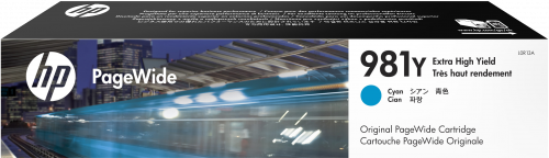 [2154701] HP ( HEWLETT PACKARD ) - Cartucho ORIGINALES PageWide 981Y Cián de Alto Rendimiento (Ref.L0R13A)