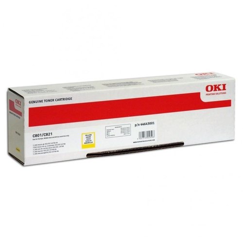 [1401737] OKI - Toner Laser ORIGINALES Amarillo (Ref.44643001)