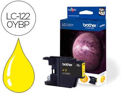 [9052683] BROTHER - Cartuchos ORIGINALES Inyección De Tinta LC1220Y Amarillo 300pg 0 (Ref.LC1220YBP)