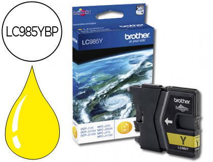 [9048850] BROTHER - Cartuchos ORIGINALES Inyección De Tinta Amarillo (Ref.LC985YBP)