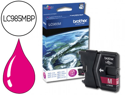[9048849] BROTHER - Cartuchos ORIGINALES Inyección De Tinta Magenta (Ref.LC985MBP)