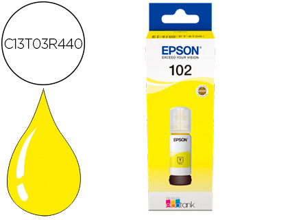[9156623] EPSON - Tinta ecotank 102 et-2700 / 2750 / 3700 / 3750 / 4750 bote de 70 ml amarillo 6.000 pag (Ref. C13T03R440)