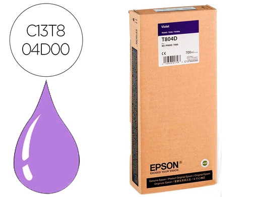 [9160916] EPSON - Ink-jet gf surecolor serie sc-p violeta ultrachrome hdx/hd 700ml (Ref. C13T804D00)