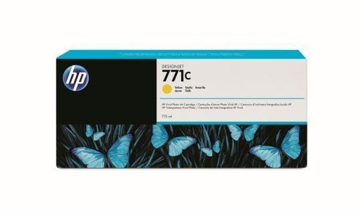 [1410465] HP ( HEWLETT PACKARD ) - Cartuchos ORIGINALES Inyección De Tinta 771C Amarillo (Ref.B6Y10A)