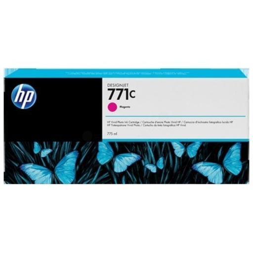 [1410460] HP ( HEWLETT PACKARD ) - Cartuchos ORIGINALES Inyección De Tinta 771C Magenta (Ref.B6Y09A)