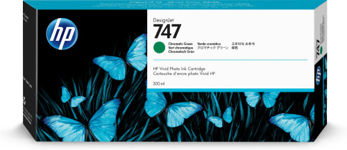 [9161172] HP ( HEWLETT PACKARD ) - Ink-jet n 747 300-ml chromatic verde /dnj z10/1000 paginas (Ref. P2V84A)
