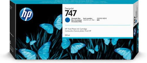 [9161171] HP ( HEWLETT PACKARD ) - Ink-jet n 747 300-ml chromatic azul /dnj z9/1000 paginas (Ref. P2V85A)