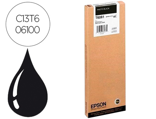 [9160876] EPSON - Ink-jet gf stylus pro 4880/4800 negro photo (Ref. C13T606100)
