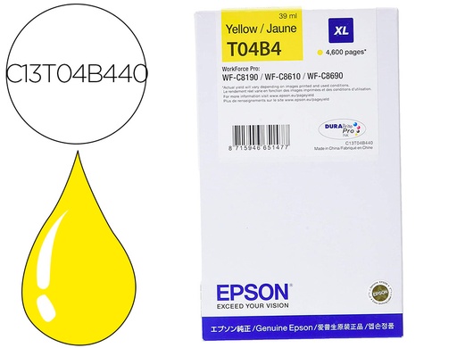 [9161017] EPSON - Ink-jet wf-c81xx / wf-c86xx xl amarillo (Ref. C13T04B440)