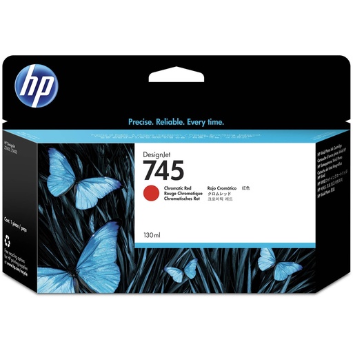 [1936568] HP ( HEWLETT PACKARD ) - 745 130-ml Cartuchos ORIGINALES Inyección De Tinta Cromatico Rojo (Ref.F9K00A)
