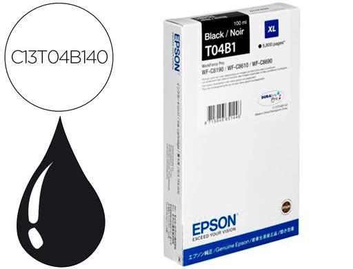 [9161019] EPSON - Ink-jet wf-c81xx / wf-c86xx xl negro (Ref. C13T04B140)