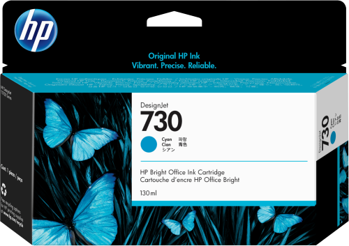 [9161154] HP ( HEWLETT PACKARD ) - Ink-jet n 730 130-ml cyan / dnj t1700/1000 paginas (Ref. P2V62A)