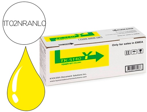 [9161515] KYOCERA MITA - KYOCERA - Toner tk-5140y ecosys m6530cdn, m6530cdn/kl3, p6130cdn, p6130cdn/kl3 amarillo tk5140 (Ref. 1T02NRANL0)