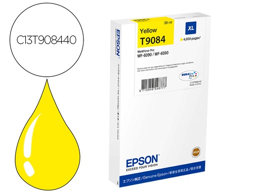 [9161001] EPSON - Ink-jet wf-6590dwf/wf-6090dw amarillo xl (Ref. C13T908440)