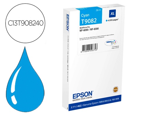 [9161002] EPSON - Ink-jet wf-6590dwf/wf-6090dw cian xl (Ref. C13T908240)