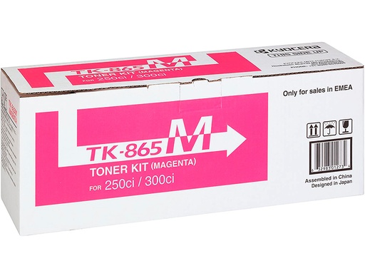 [1400298] KYOCERA MITA - Toner Laser ORIGINALES TK865M MG 12K (Ref.1T02JZBEU0)