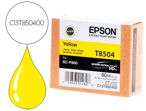 [9160971] EPSON - Ink-jet surecolor sc-p800 amarillo (Ref. C13T850400)