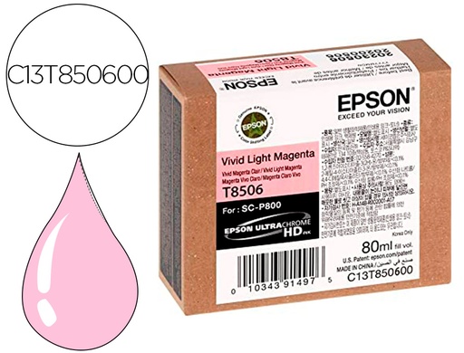 [9160974] EPSON - Ink-jet surecolor sc-p800 magenta claro (Ref. C13T850600)
