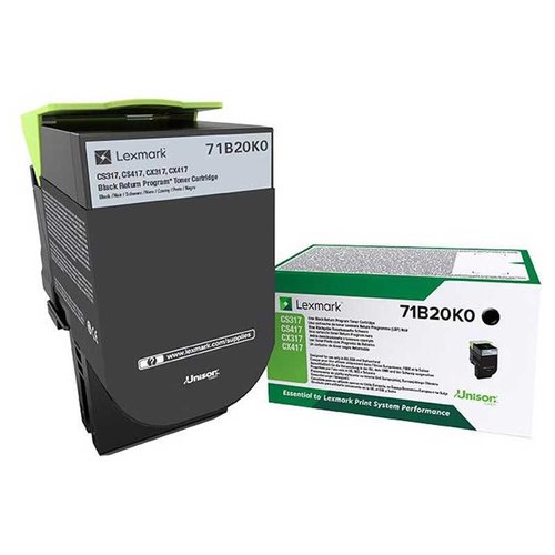 [9927652] LEXMARK - TONER CS317/CS417/CS517/CX317/CX417/CX517 NEGRO RETB. (3.000 PAG.) (Ref.71B20K0)