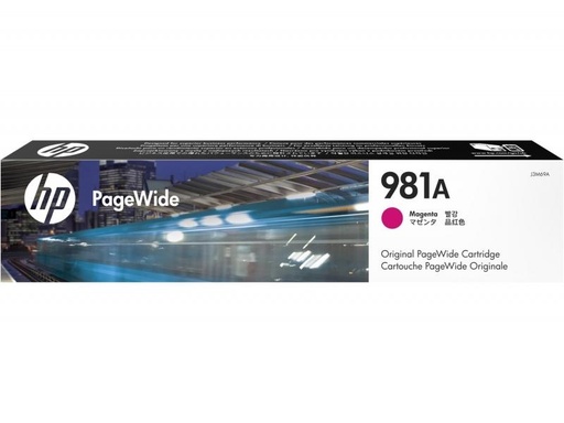 [1936459] HP ( HEWLETT PACKARD ) - Cartucho ORIGINALES PageWide 981A Magenta (Ref.J3M69A)